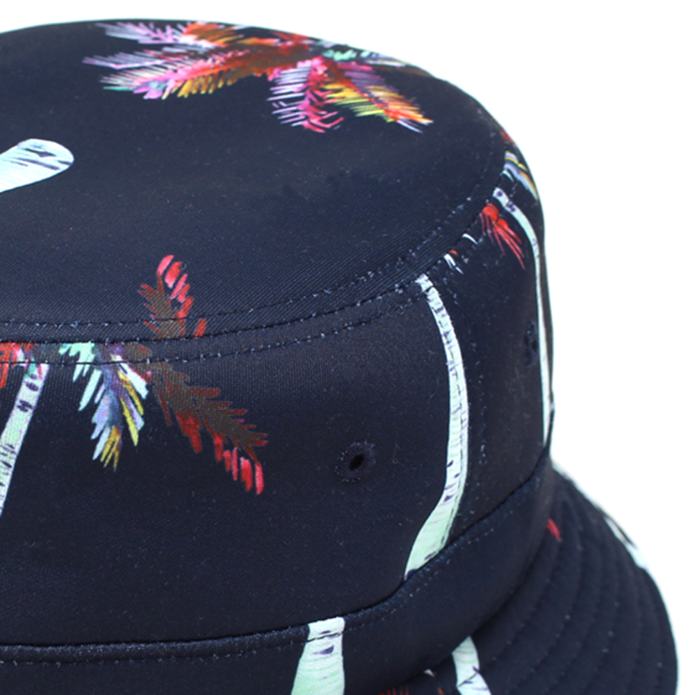 【送料無料】帽子　ハワイアン　トロピカル　バケットハット　ハット　こちらの出品は写真1枚目ホワイトの出品です。アウトドアー　日除け_画像4
