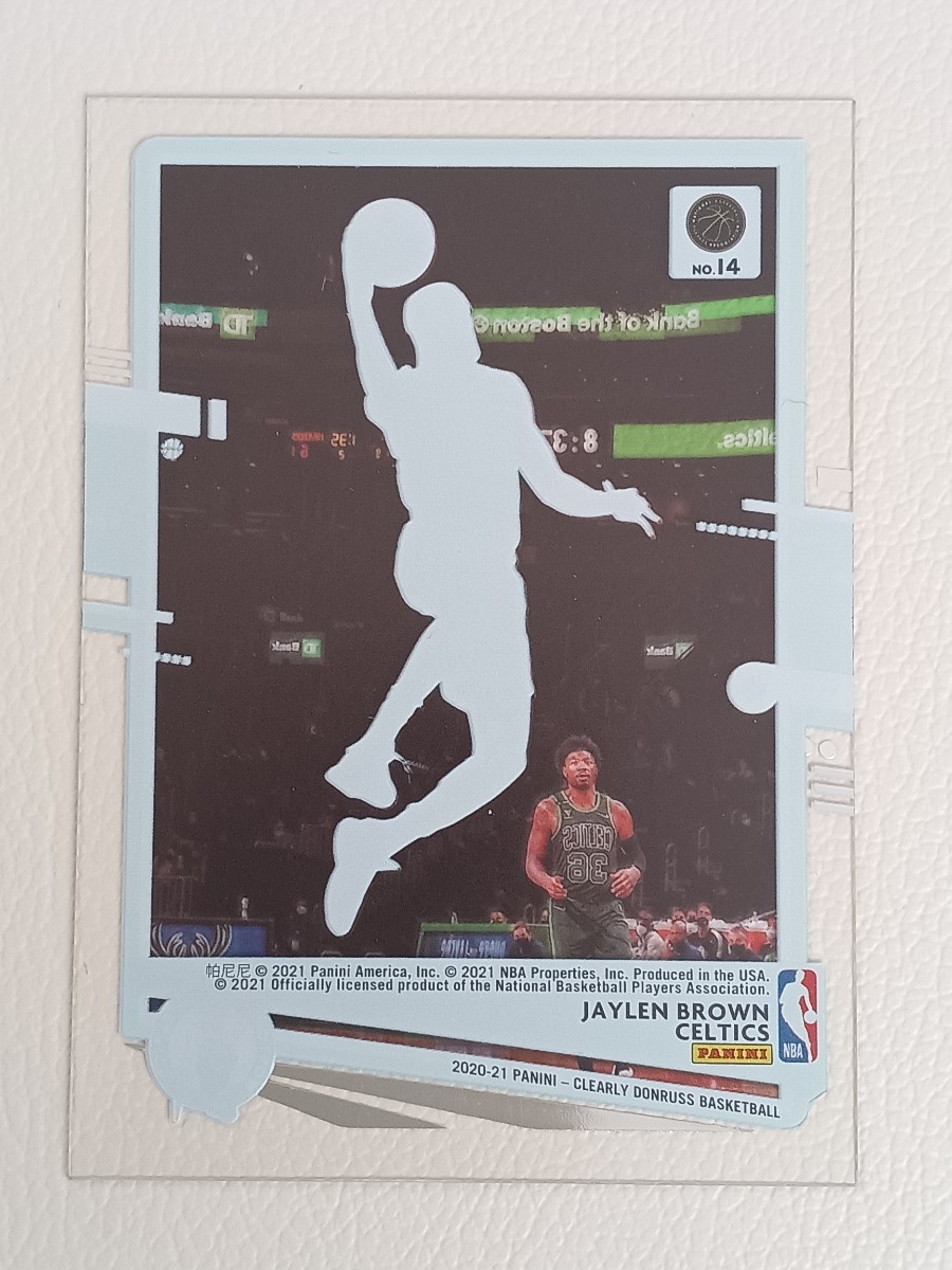 NBA 2020-21 PANINI DONRUSS CLEARLY ジェイレン ブラウン BROWN ベース #14_画像2