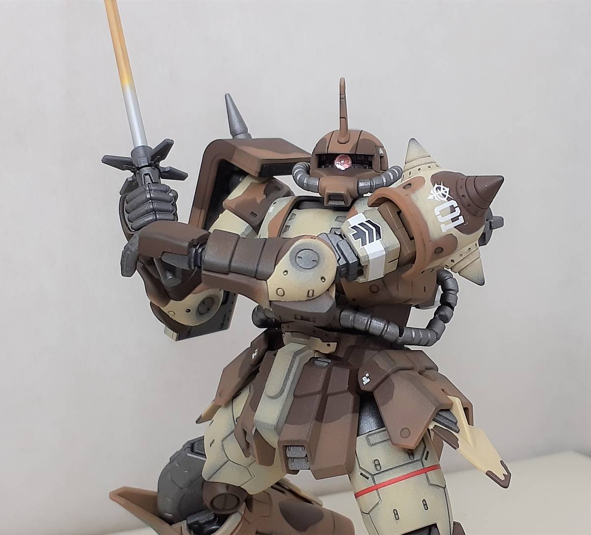 塗装済み完成品】HG 1/144 高機動型ザク エグバ機 ウェザリング仕様