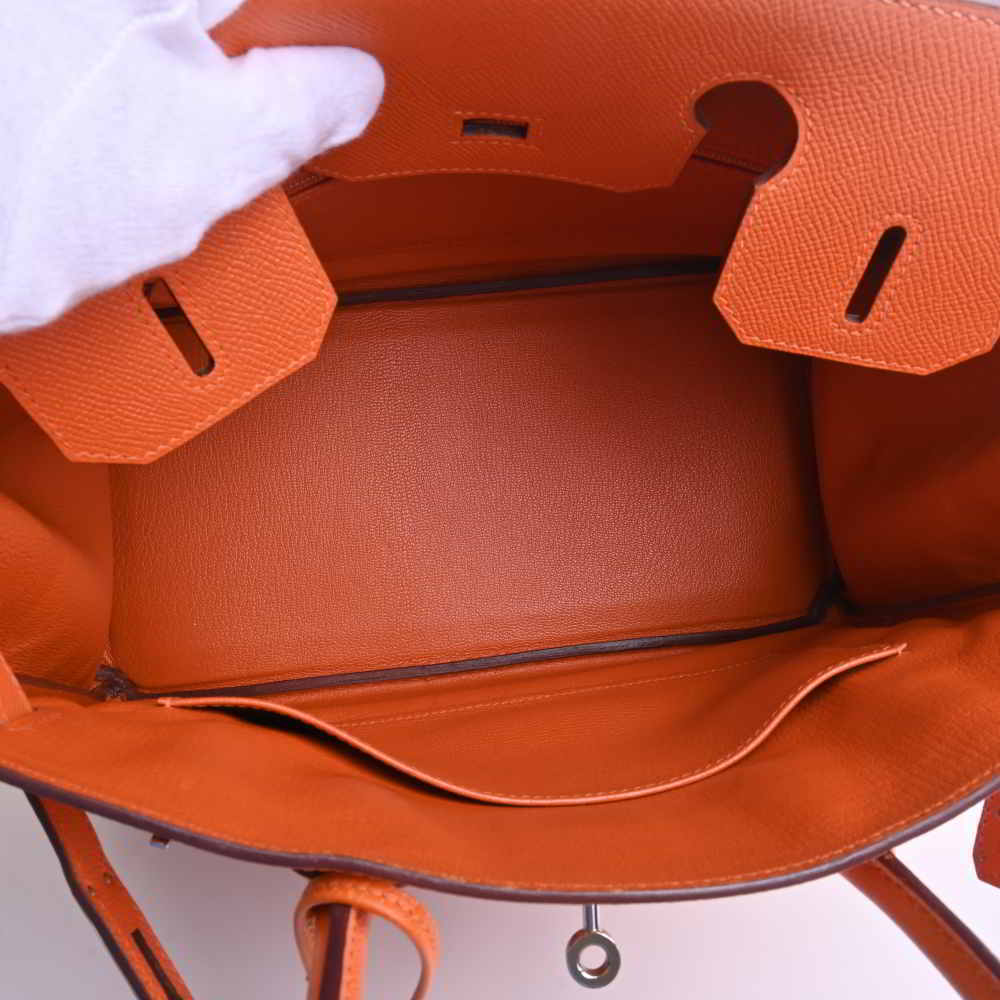 HERMES エルメス ヴォーエプソン バーキン30 アプリコット