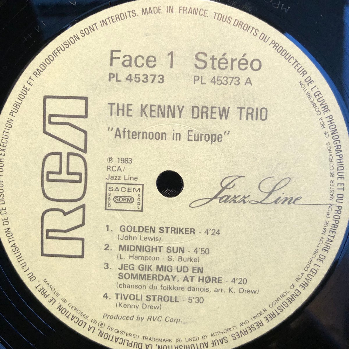 KENNY DREW TRIO / Afternoon in Europe LP RCA_画像3