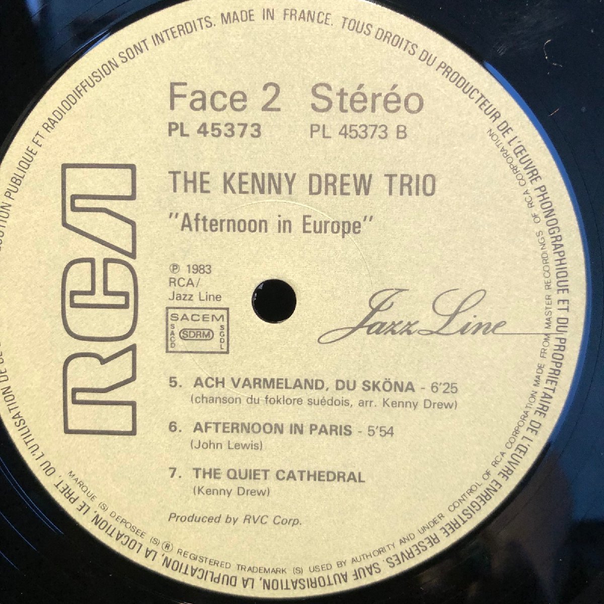 KENNY DREW TRIO / Afternoon in Europe LP RCA_画像5