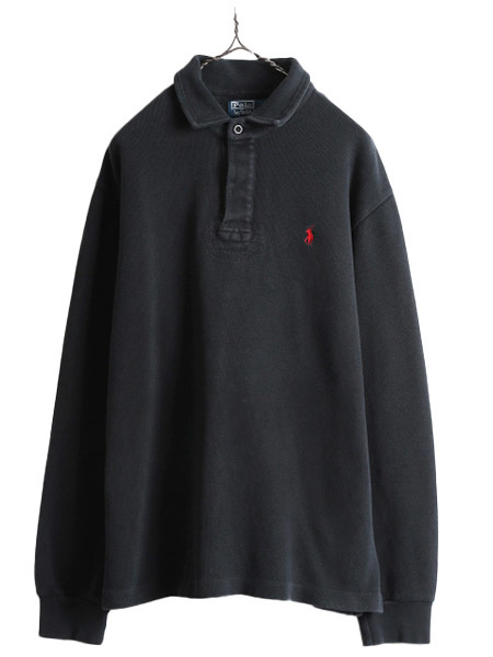 【あすつく】 シャツ ラガー 長袖 リブニット コットン ラルフローレン ポロ 90s 黒 長袖シャツ ヘビーウェイト ラグビーシャツ 90年代 POLO / L メンズ Lサイズ 【あすつく】 シャツ ラガー 長袖 リブニット コットン ラルフローレン ポロ 90s 黒 長袖シャツ ヘビーウェイト ラグビーシャツ 90年代 POLO / L メンズ Lサイズ