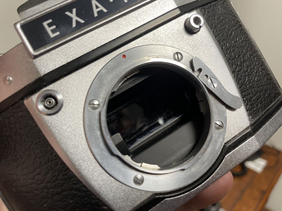 Ihagee EXA 1a ジャンク　一眼レフカメラ フィルムカメラ　Meyer Domiplan 50mm f2.8 エクサ　エキザクタ　イハゲー　Ia_画像6
