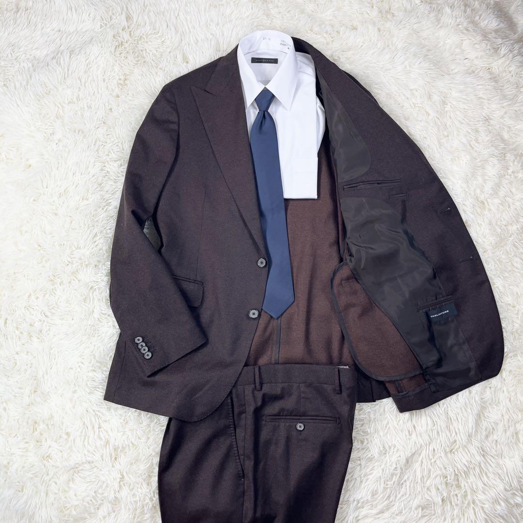 TAGLIATORE ブラウン ウール スーツ サイズ52-