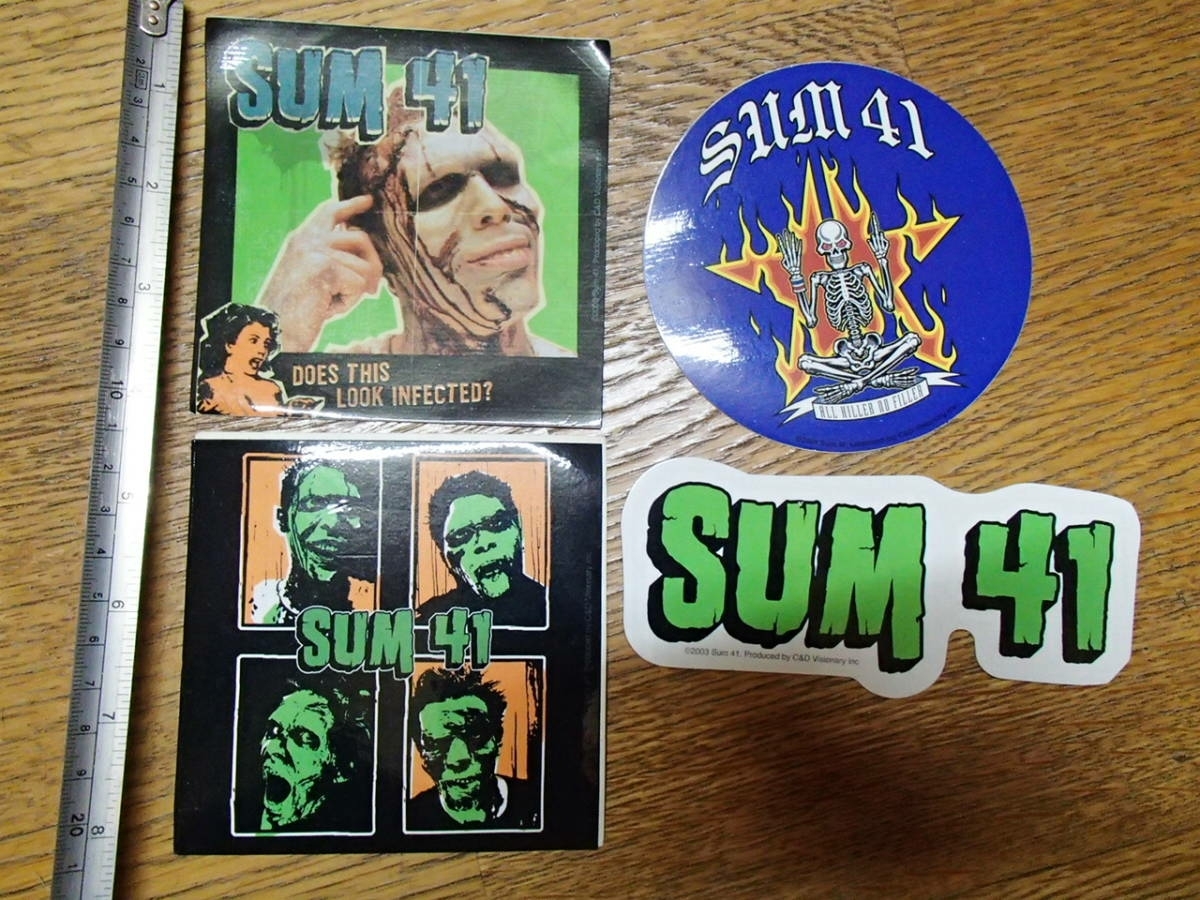 *AKMS* SUM 41 サム フォーティーワン ステッカー　セット WARPED TOUR PUNK パンク ROCK GREEN DAY スマパン レッチリ グリーンデイ_画像1