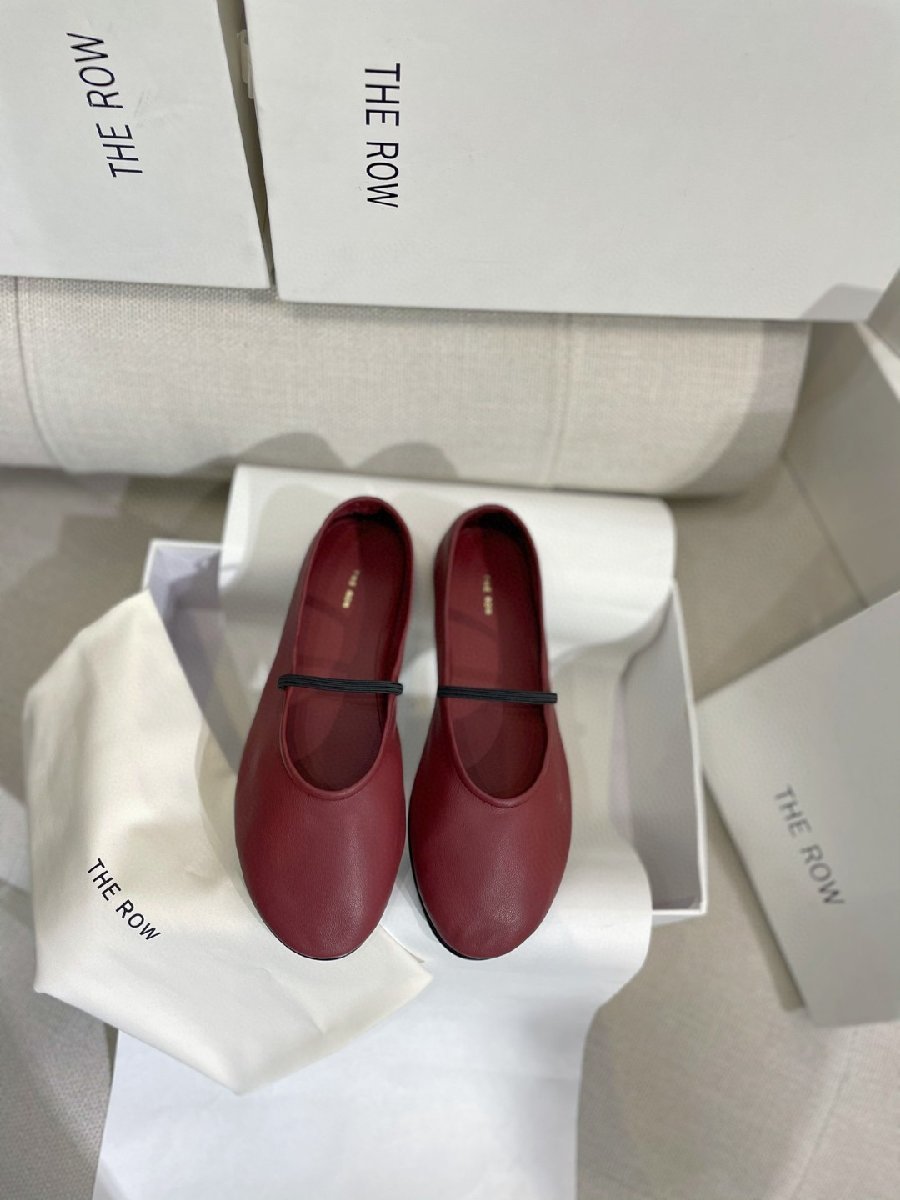 最大69%オフ! 未使用美品 ザロウ the row ラム革 バレエシューズ 37