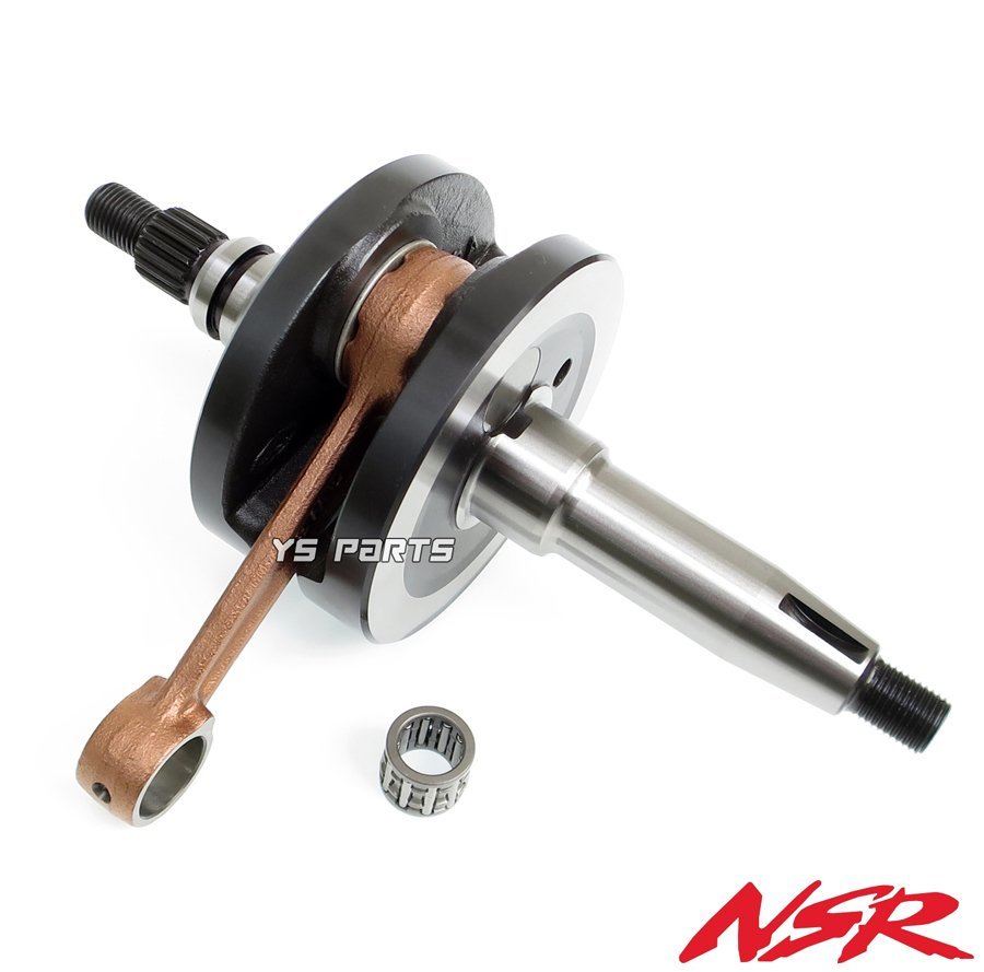 [高品質]ノーマルサイズクランクシャフトASSY NSR80[HC04前期 ピストンピン径12mm用] 【メーカー純正廃版モデル】専用ニードルベアリング付の画像2