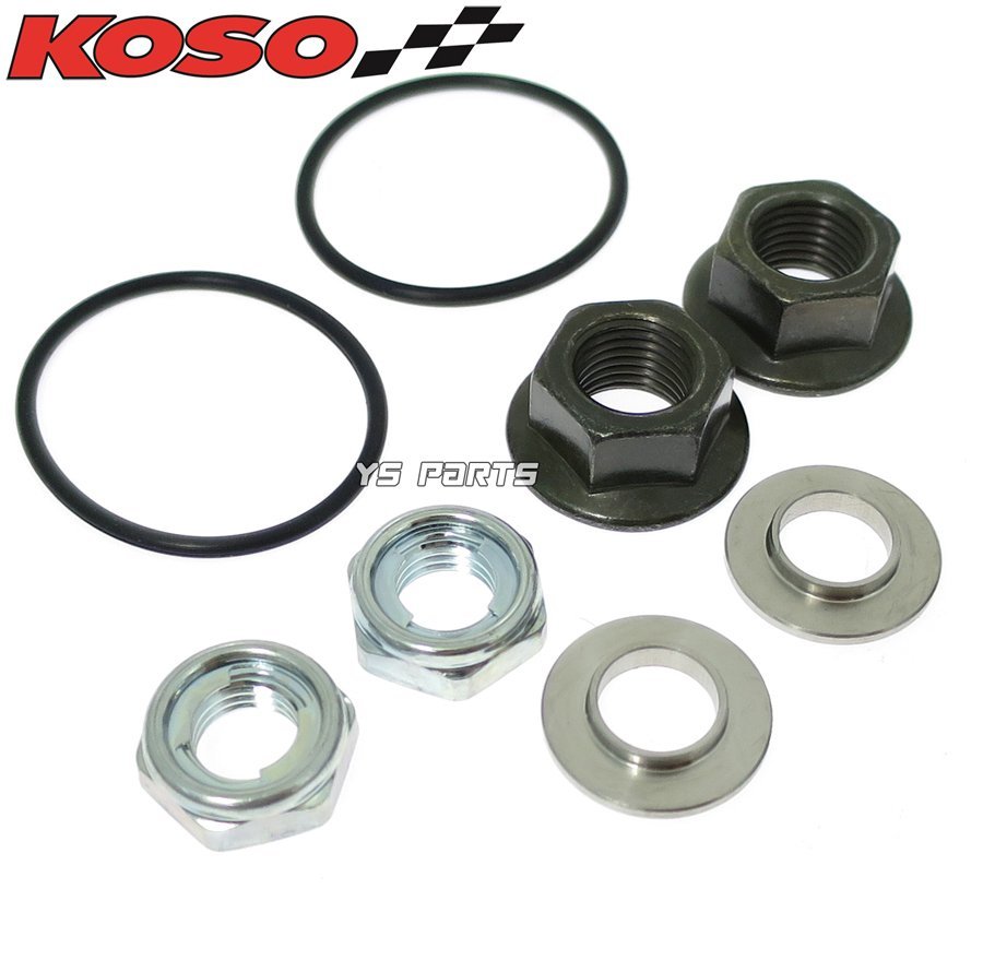 KOSO aero axle slider black SMAX/ Majesty S/ Vino / Axis 90/ Jog 90/NMAX125/NMAX155/ Cygnus X/BW\'S125/BWS125/ZUMA125 etc. 