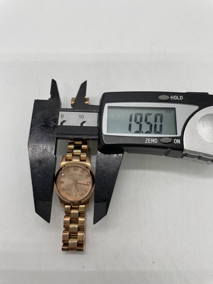 ☆可動品☆マークバイマークジェイコブス 【MBM3200】#7055 MARCBYMARCJACOBS QZ レディース腕時計 ステンレス ゴールド 電池交換済の画像9