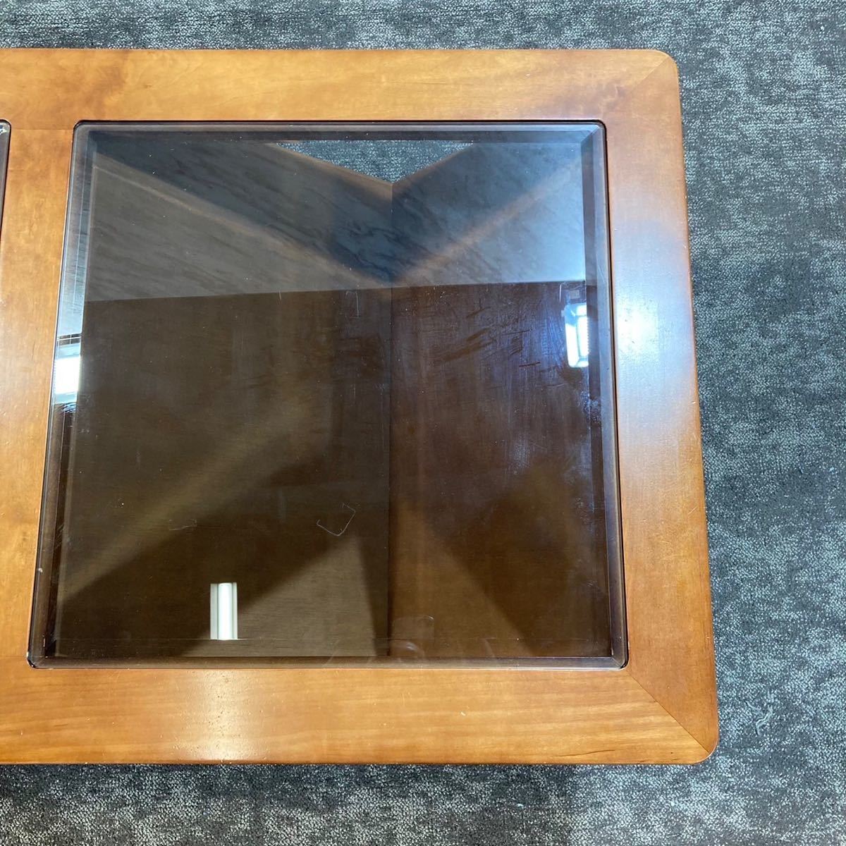 maruni マルニ木工 センターテーブル ローテーブル ガラス天板 G061-
