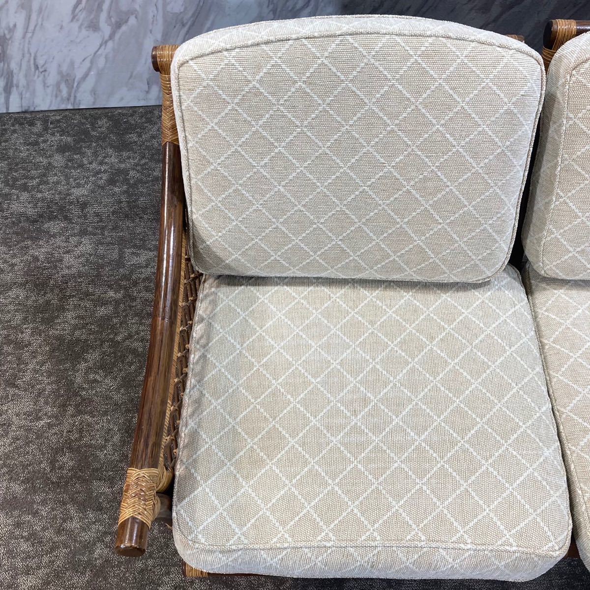 HI-RIVER RATTAN 3人掛けソファ ラタン家具 リゾート G562