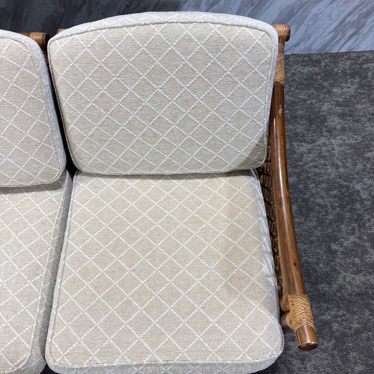 HI-RIVER RATTAN 3人掛けソファ ラタン家具 リゾート G562
