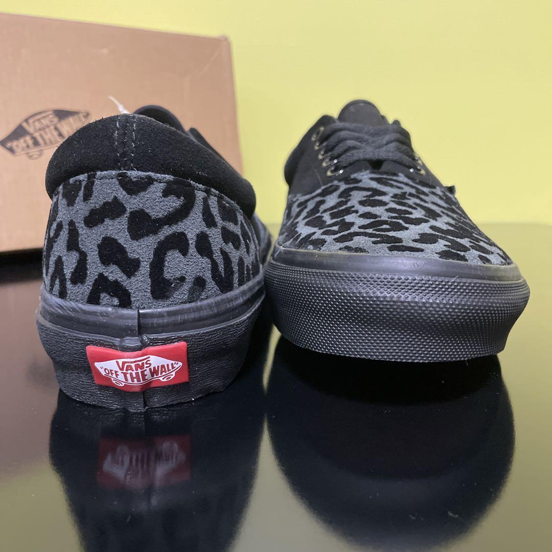 27.0cm/US9 ★新品 VANS ERA エラ V95CF LEOPARD スウェード スニーカー バンズ ヴァンズ 黒 レオパード レザー 本革 30136-0002_画像4