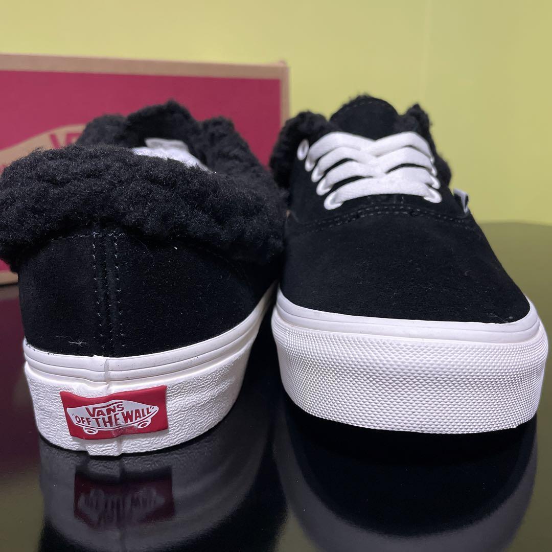 28.0cm ★新品 VANS AUTHENTIC SHERPA スウェード スニーカー 黒 バンズ ヴァンズ オーセンティック シェルパ ボア スエード 31089-0001_画像4