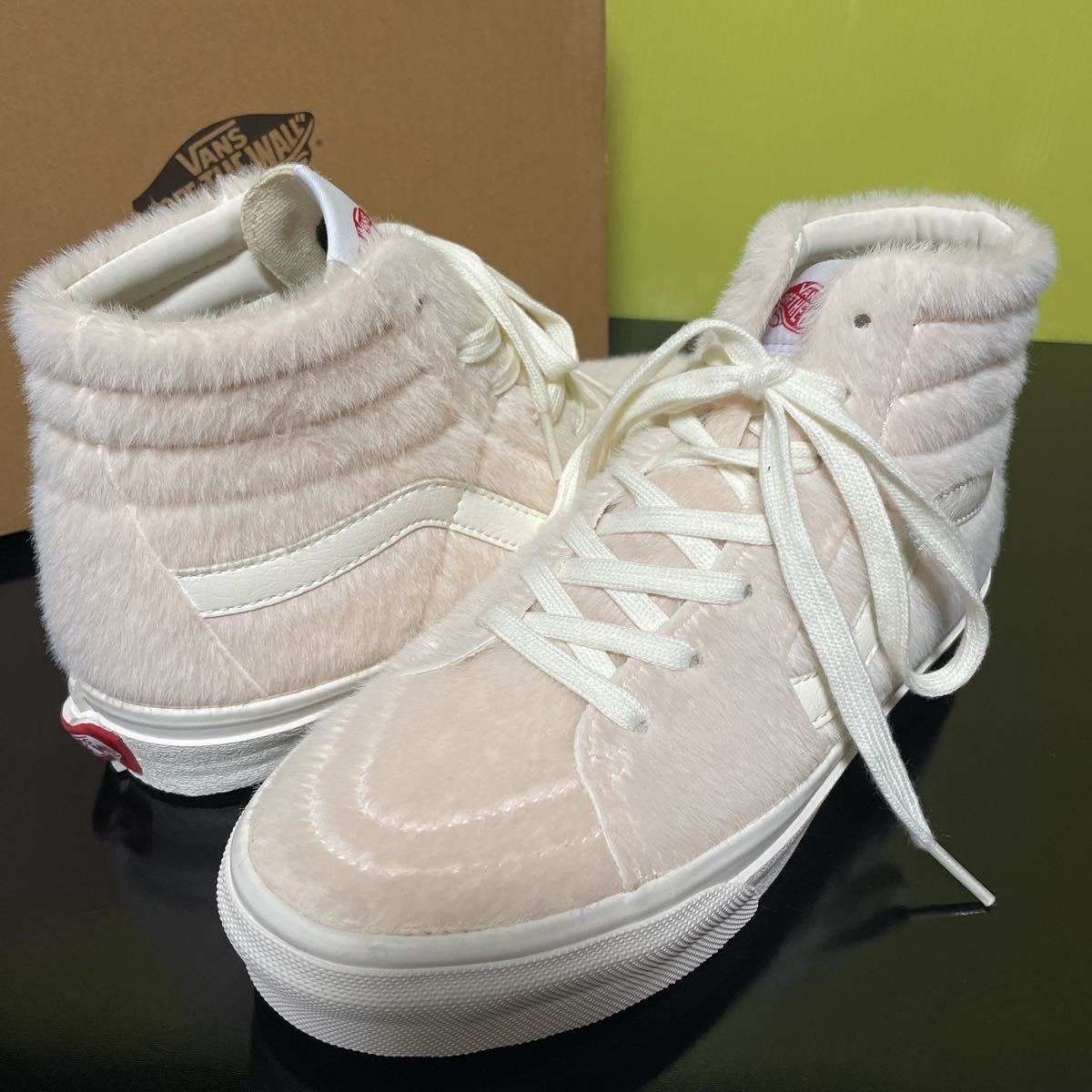 25.0cm ★新品 VANS SK8-HI スケートハイ V38CF HAIRY PINK スニーカー バンズ ヴァンズ フェイクファー ピンク 30139-0002_画像4