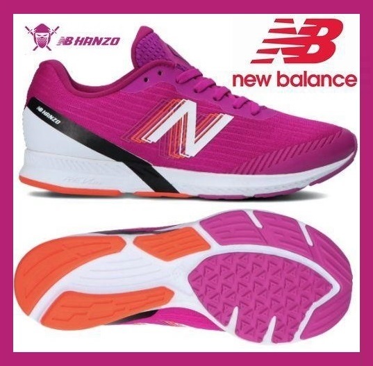 23.5cm★定価12100円★ニューバランス NB HANZO T W P3 ハンゾー レディース ランニングシューズ ピンク スニーカー トレーニング WHANZTP3_画像1