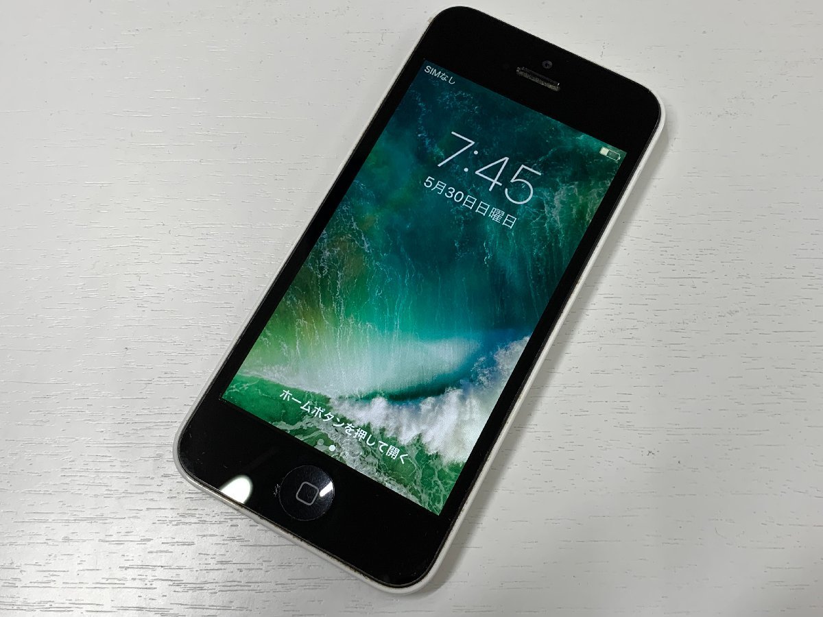 ジャンク☆Apple iPhone 5c 32GB ホワイト☆au判定〇☆NF149J/A A1456