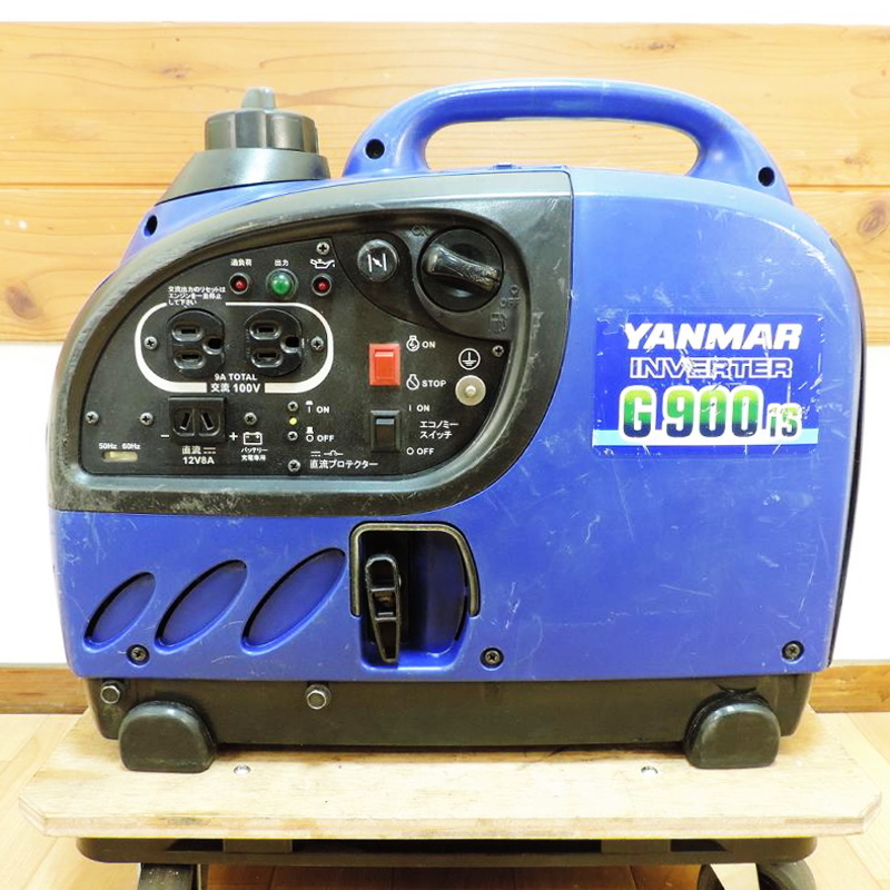 YANMAR ヤンマー インバーター発電機 G900iS 超低騒音 ガソリン 9A 900VA 100V 50/60Hz 非常用電源 防災 夜釣り ③ ■動作確認動画中掲載■_画像2