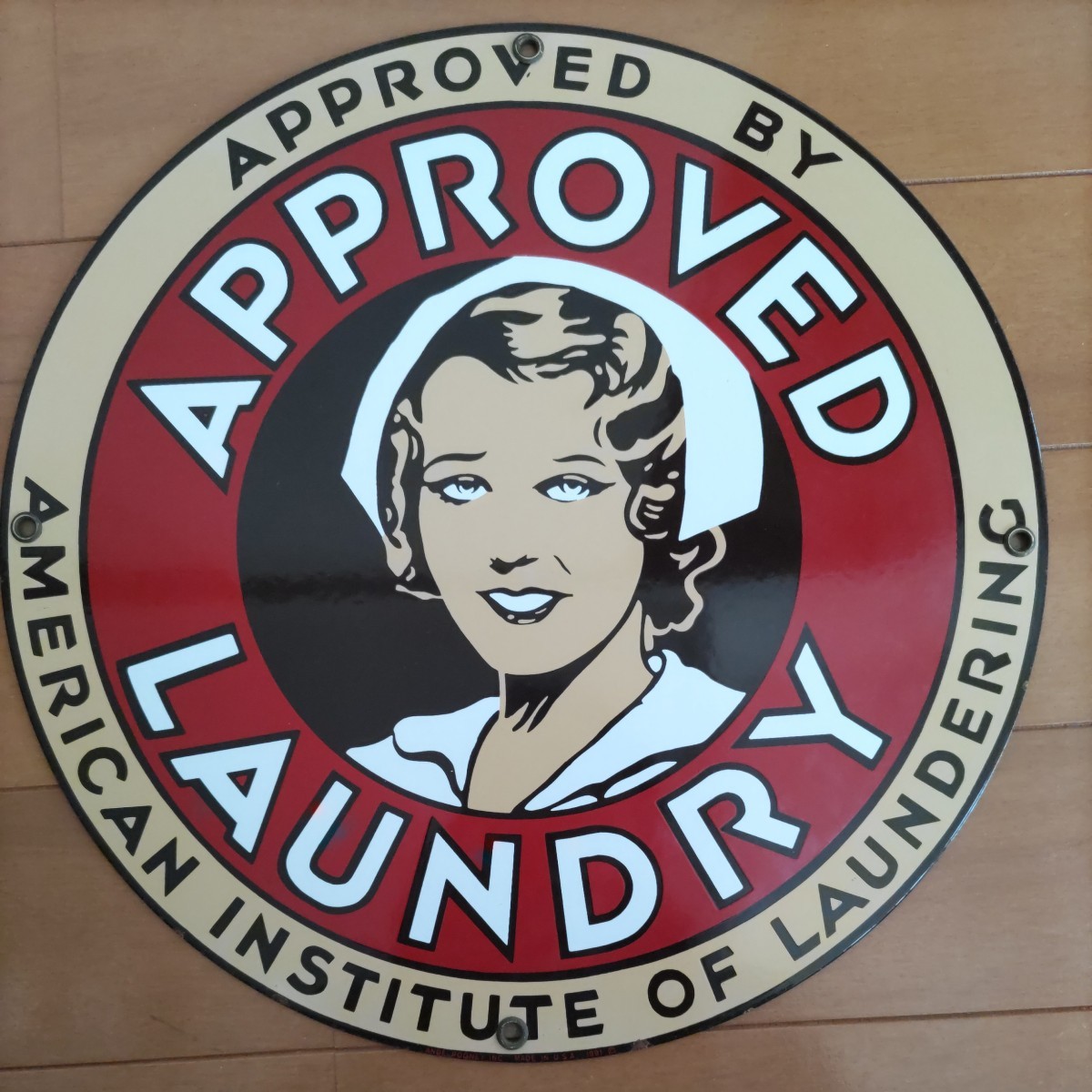 ヴィンテージ APPROVED LAUNDRY A ランドリー サインプレート