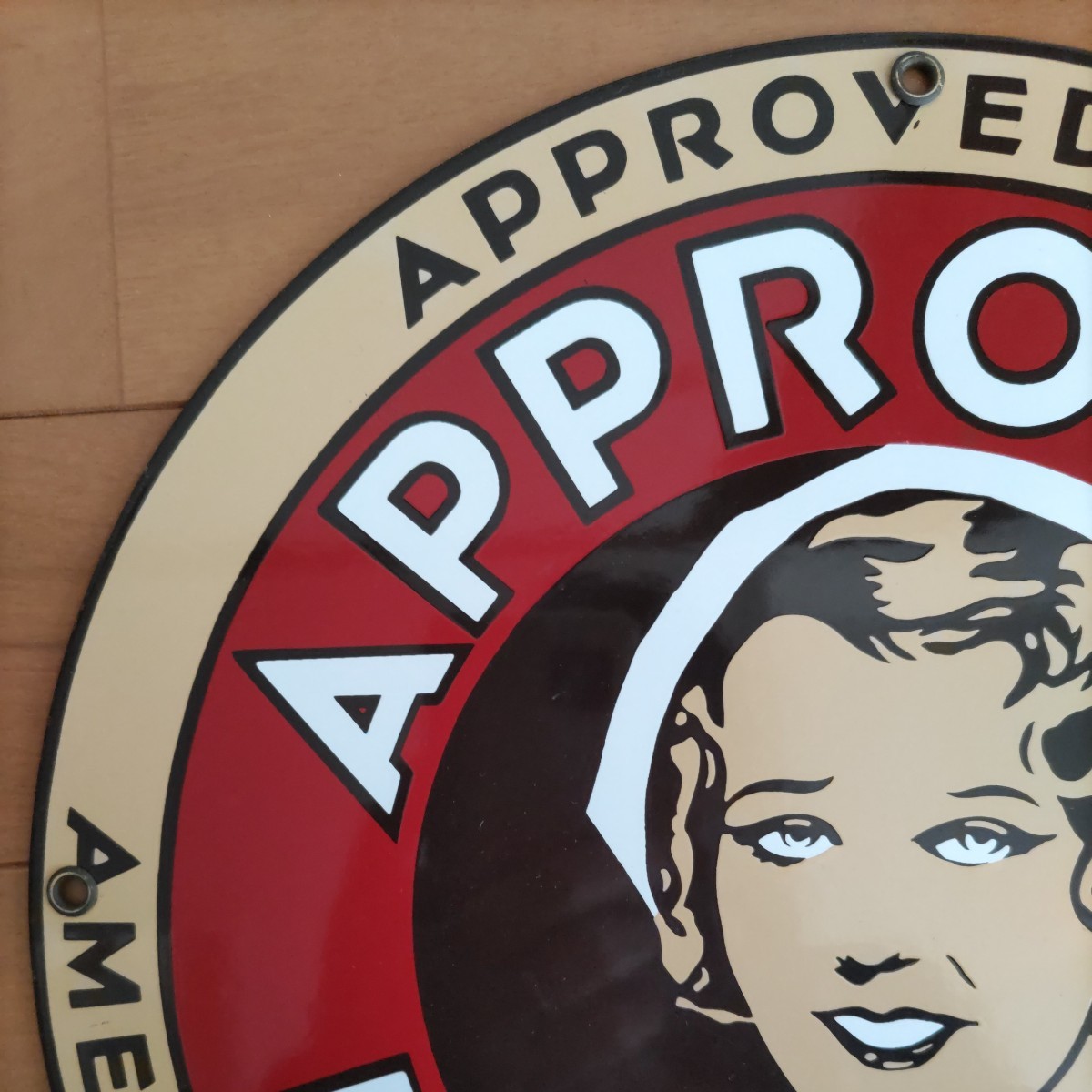 ヴィンテージ APPROVED LAUNDRY A ランドリー サインプレート