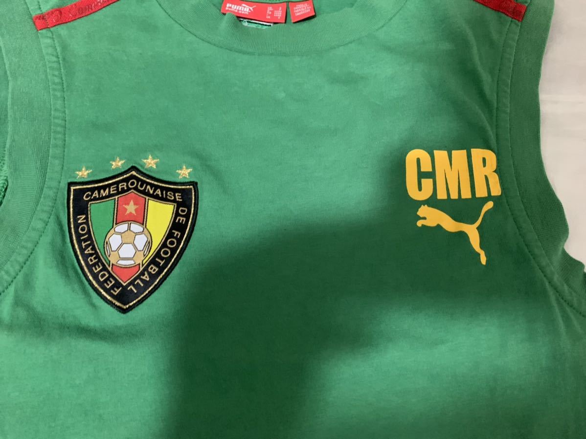 プーマ サッカーカメルーン代表 タンクトップ グリーン×イエロー プーマ サッカーカメルーン代表 タンクトップ グリーン×イエロー