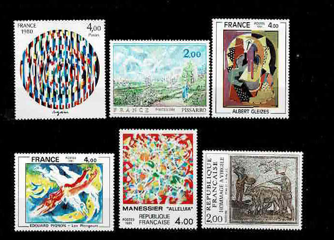 フランス 1981年 絵画切手セット_画像1