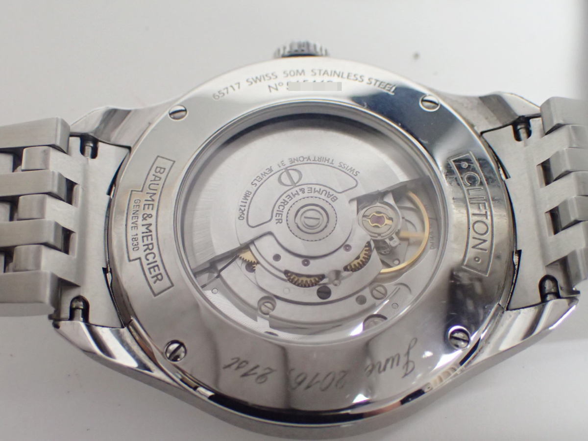 * Baum &merushe Cliff ton 65717/MOA10099 men's self-winding watch * translation equipped![101136]