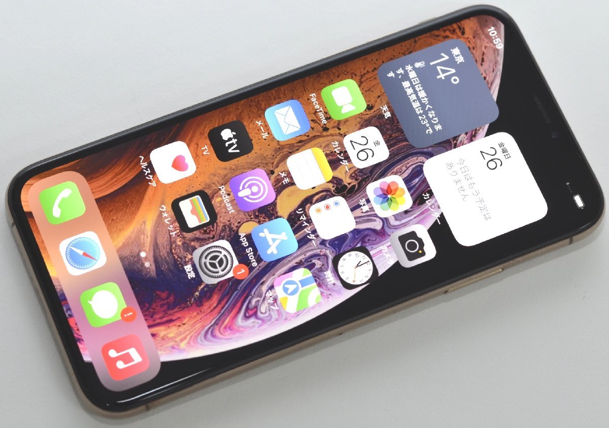 ∞ 1円~最短発送 ジャンク品 SIMフリーiPhone XS 64GB MTAY2J/A