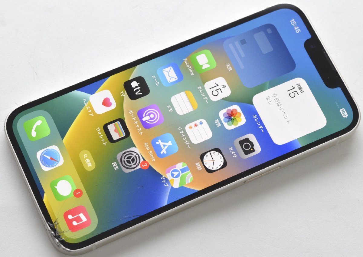 ∞ 1円 最短発送 ジャンク品 SIMフリーiPhone13 128GB MLND3/A スター