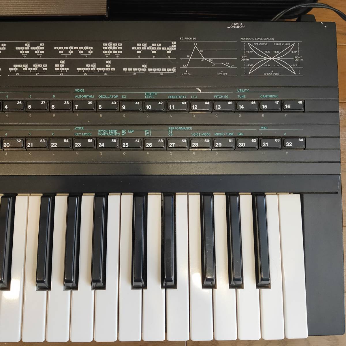 YAMAHA DX7II-D ヤマハ シンセサイザー 世界的名機 キーボード 希少 除