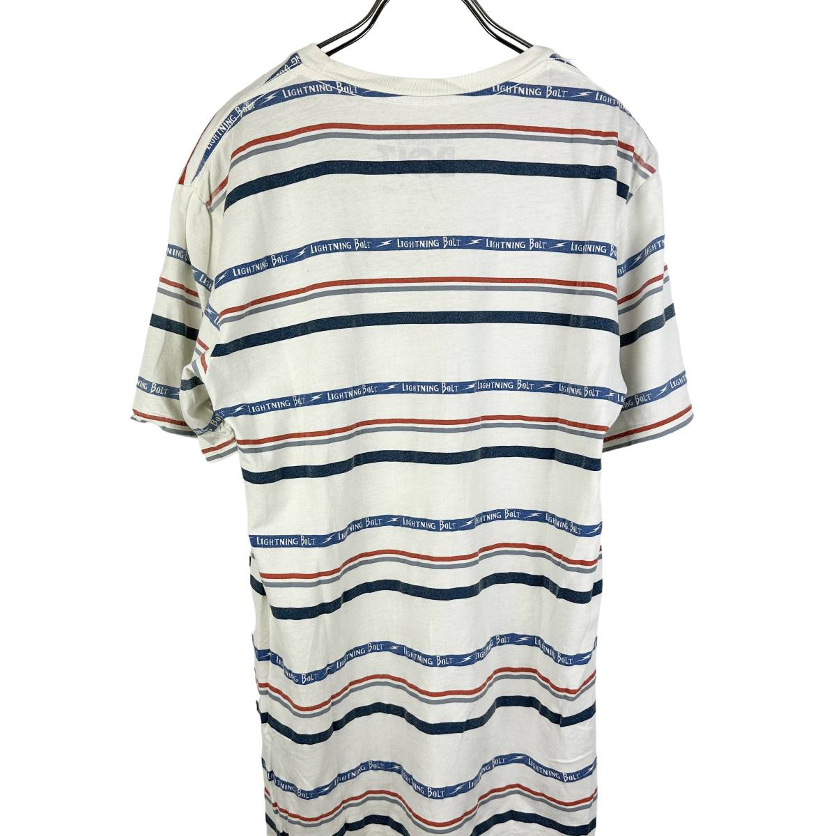 Lightning Bolt(ライトニングボルト) Stripe T Shirt (white)