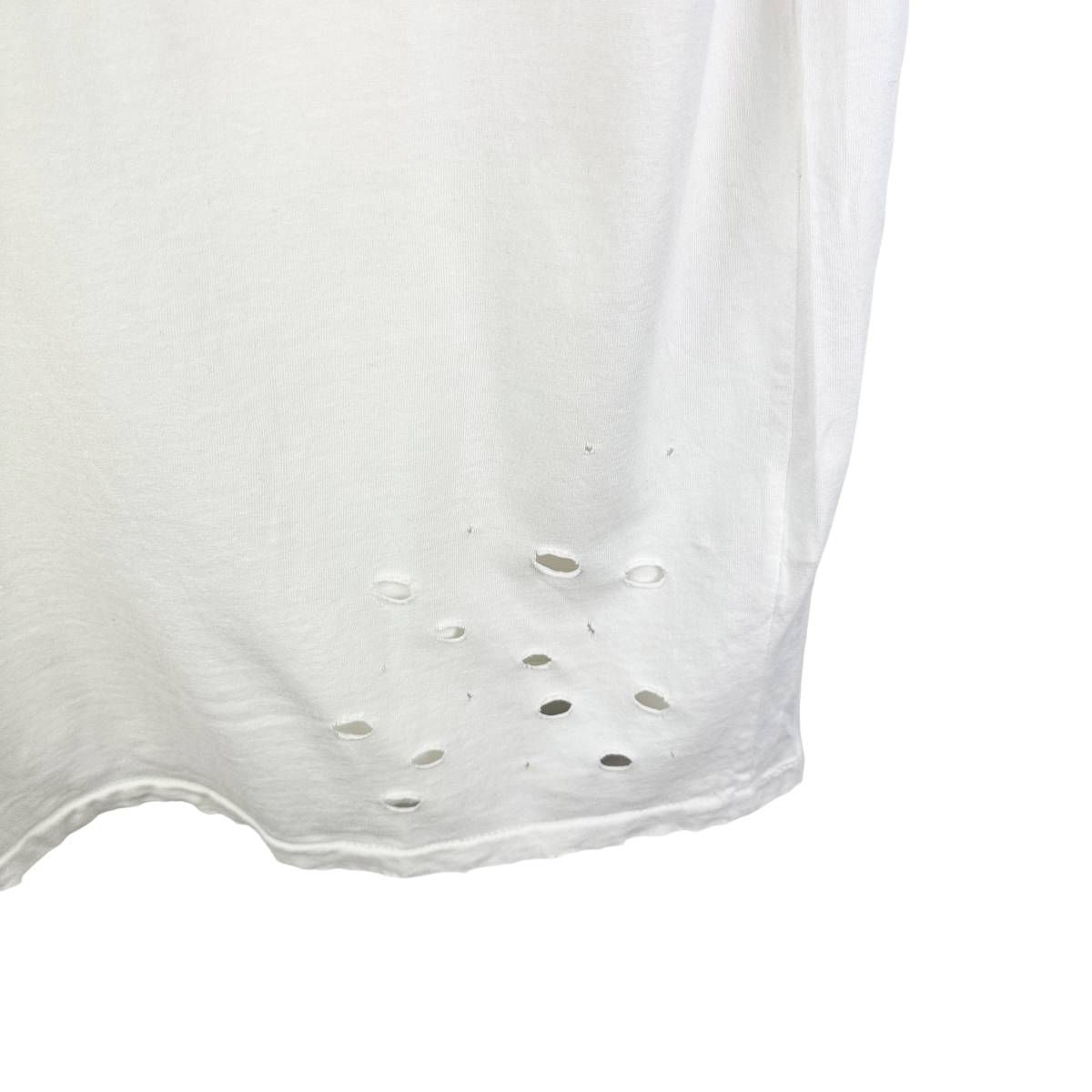 Ron Herman (ロンハーマン) Damaged T Shirt (white) 6