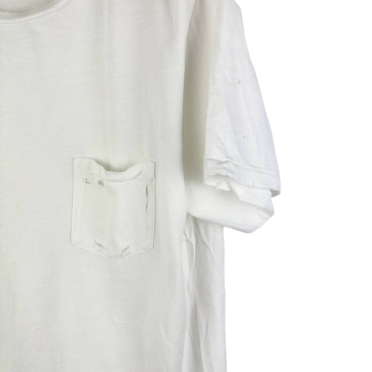 Ron Herman (ロンハーマン) Damaged T Shirt (white) 6_画像4
