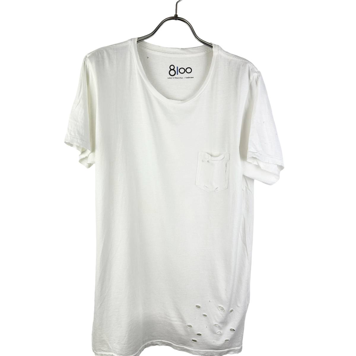 Ron Herman (ロンハーマン) Damaged T Shirt (white) 6