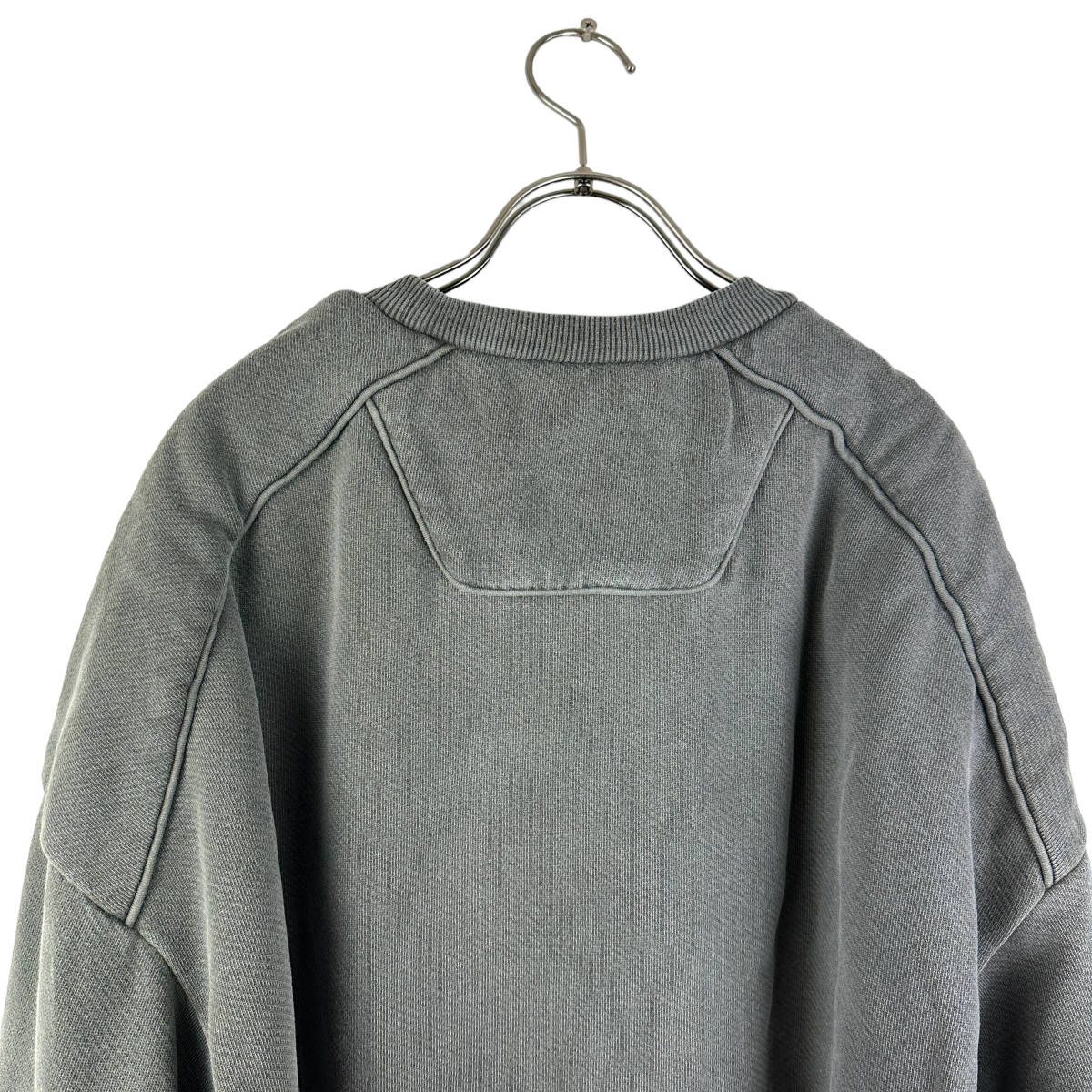 Juun.J（ジュンジー）Sleeve Logo Layer Sweater (grey)