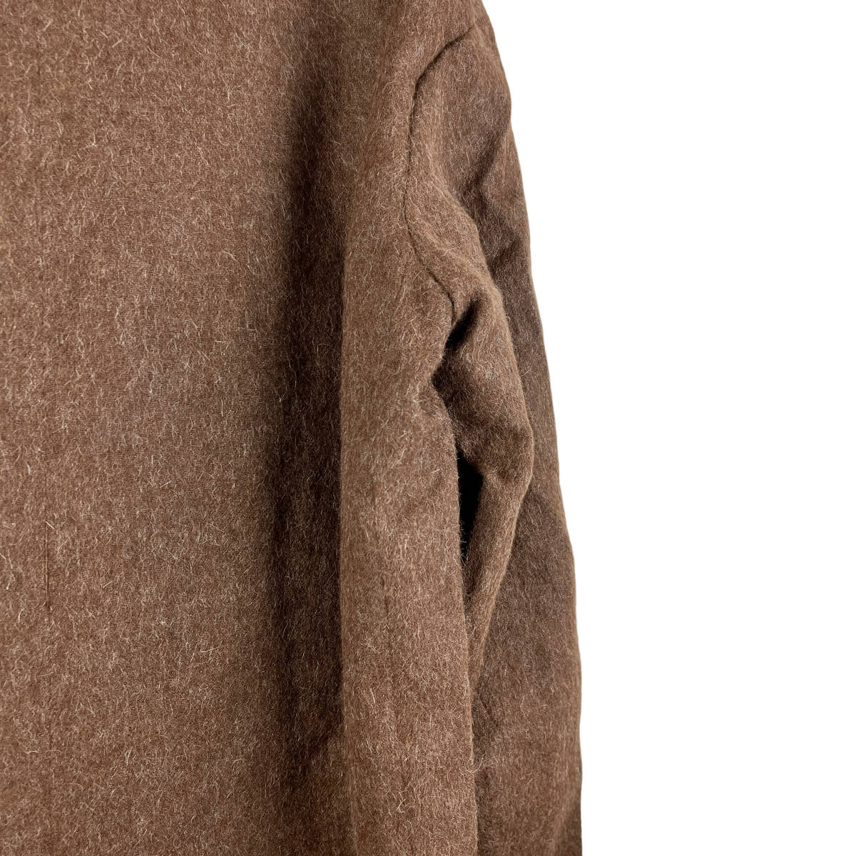 MARKAWARE(マーカウェア) Natural Alpca Beaver Coat (brown)_画像6