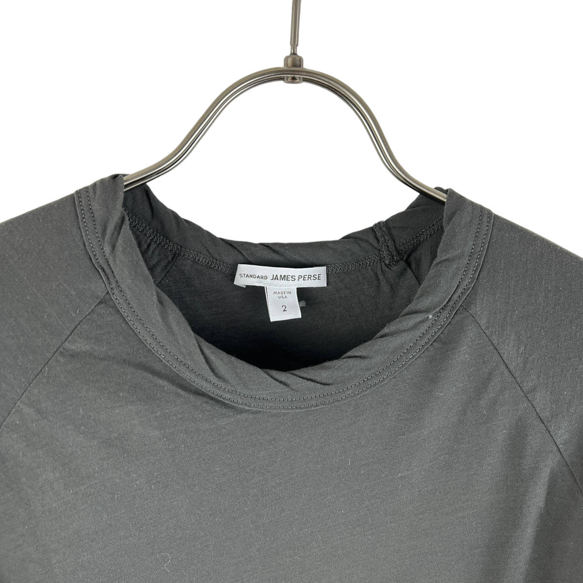 JAMESPERSE(ジェームスパース) Stretch Material Long T Shirt (grey)_画像3