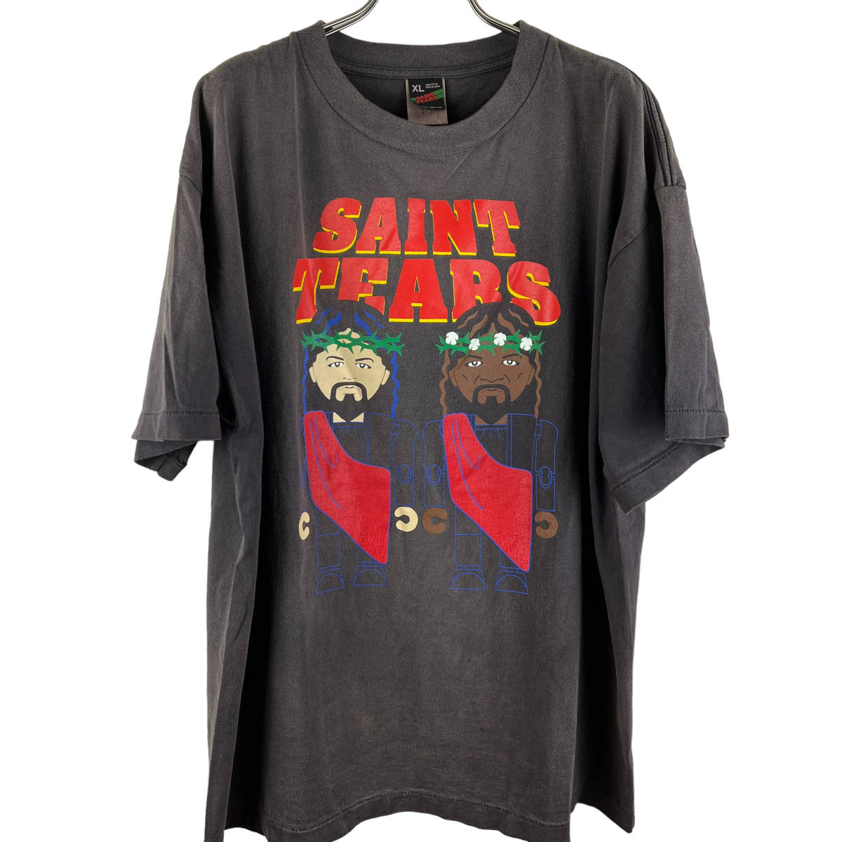Saint Michael(セントマイケル) x Denim Tears(デニムティアーズ) Vintage Work Tribe Print T Shirt (brown)