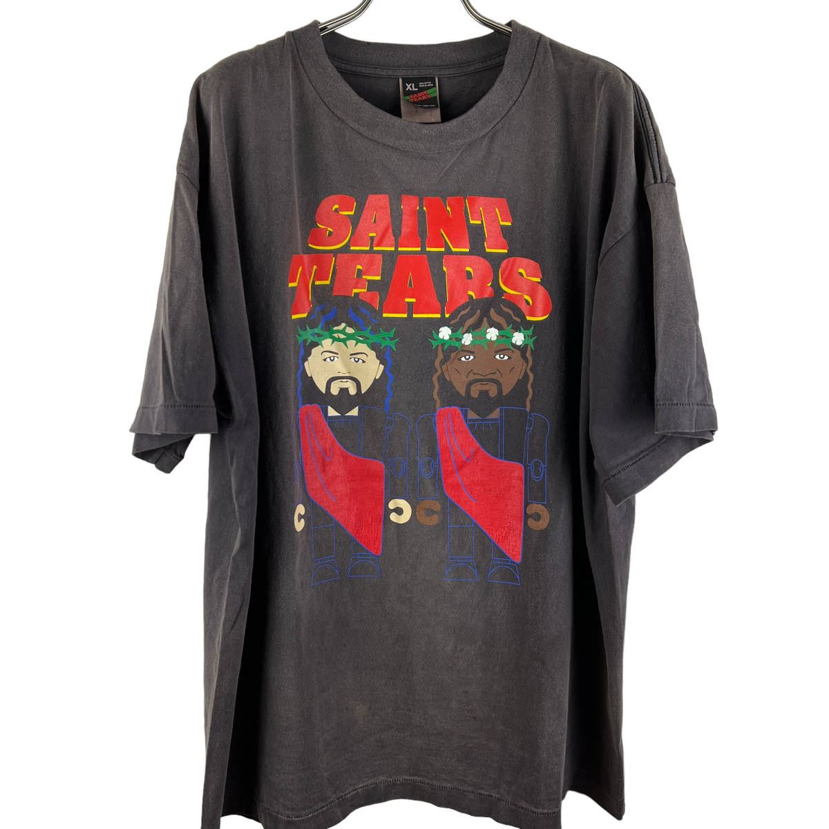 Saint Michael(セントマイケル) x Denim Tears(デニムティアーズ) Vintage Work Tribe Print T Shirt (brown)_画像1