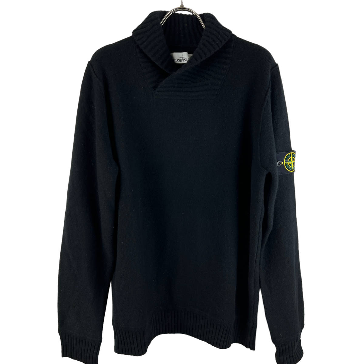 リアル アイランド) STONEISLAND(ストーン Roll (black) Knit Sweater