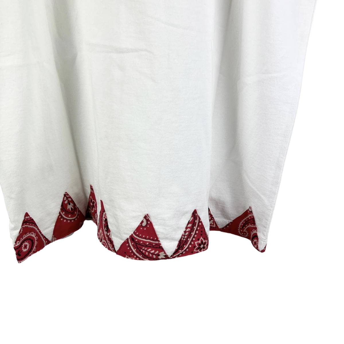 VISVIM(ビズビム) Bandanna Design T Shirt (white) | alfasaac.com