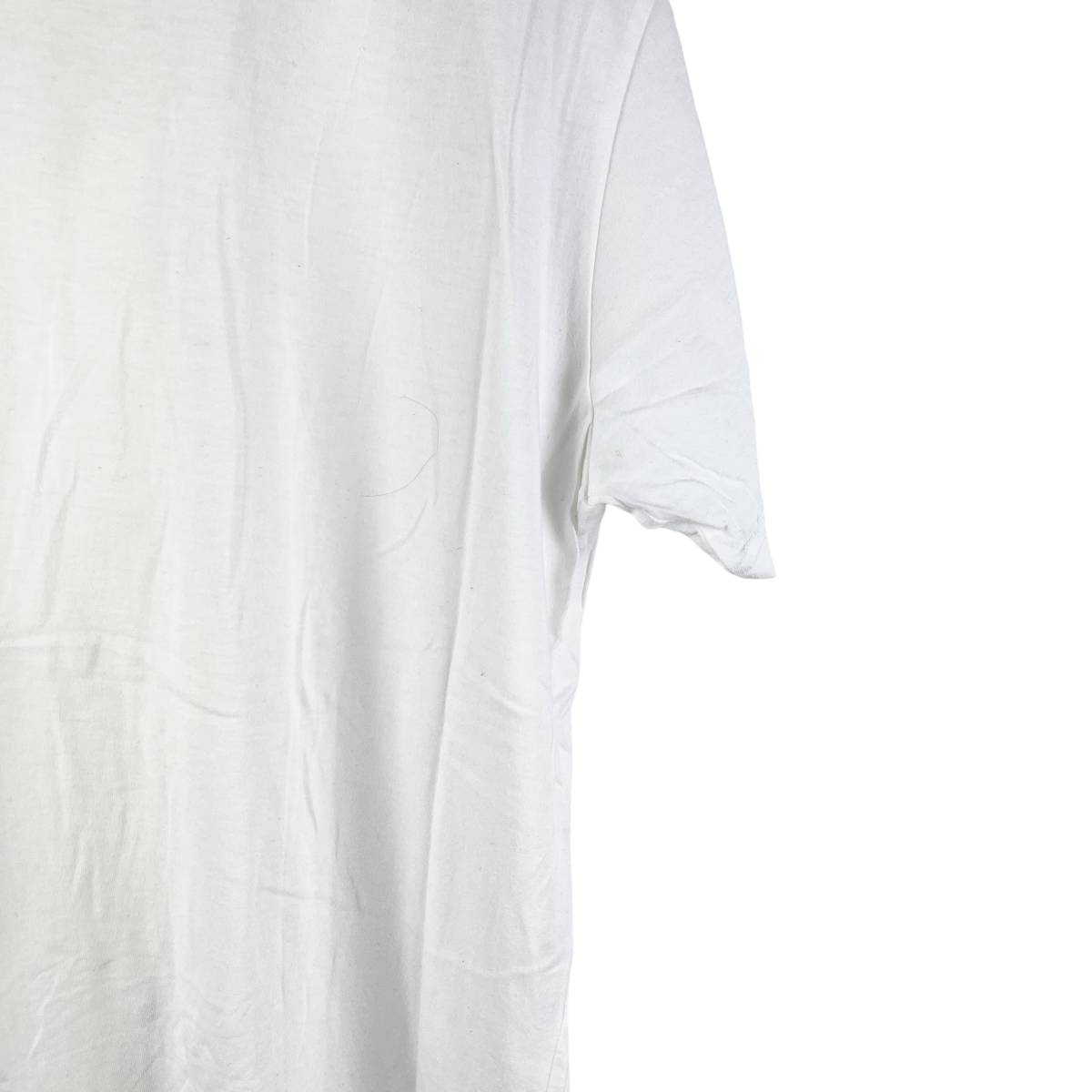 VISVIM(ビズビム) Collarless Bottom Cotton T Shirt (white)