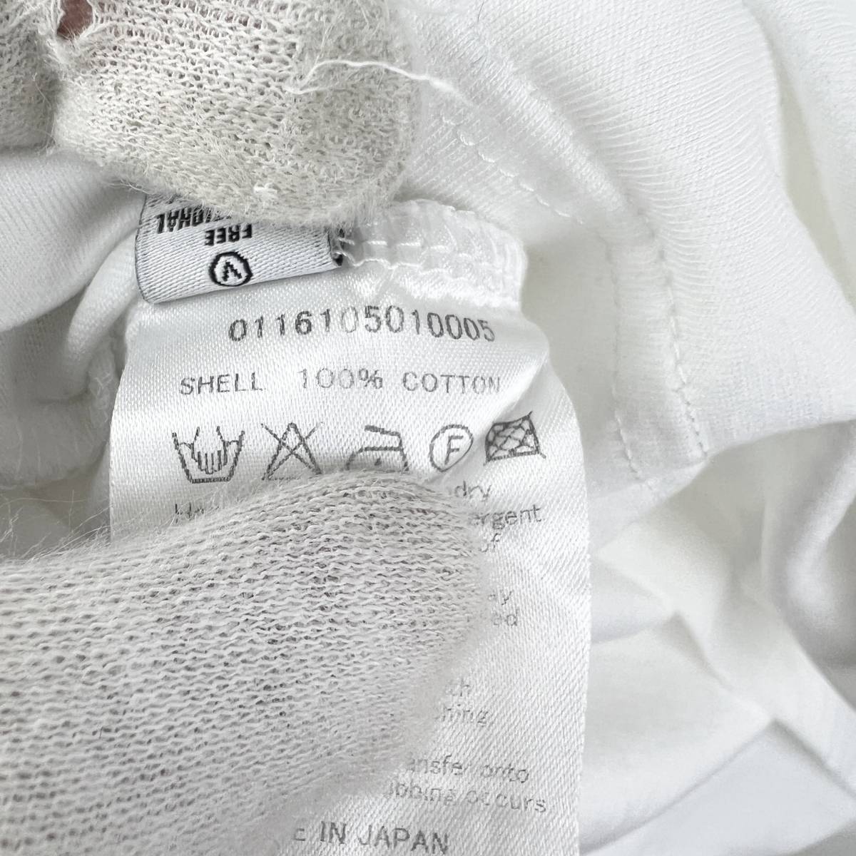 VISVIM(ビズビム) Collarless Bottom Cotton T Shirt (white) 2