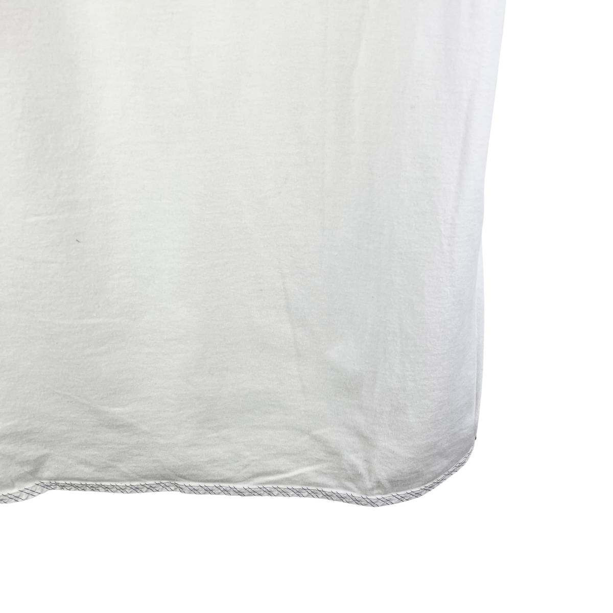 VISVIM(ビズビム) Collarless Bottom Cotton T Shirt (white) 3_画像3