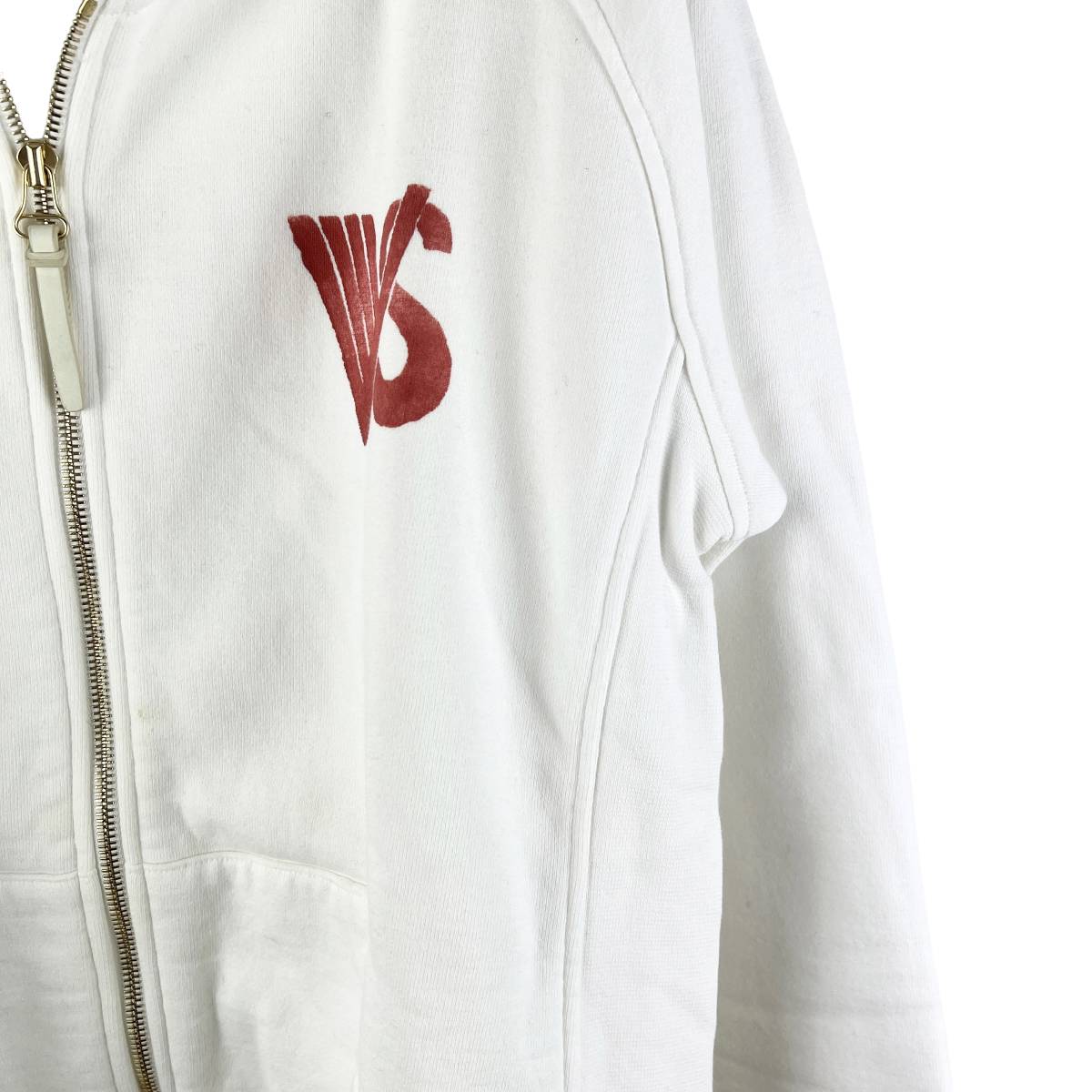 VISVIM(ビズビム) STENCIL VINTAGE HOODIE F.Z. (white)