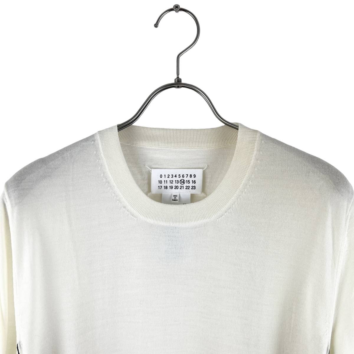 Maison Margiela (メゾン マルジェラ) Double Stripe Knit Sweat 2016AW (beige)_画像2