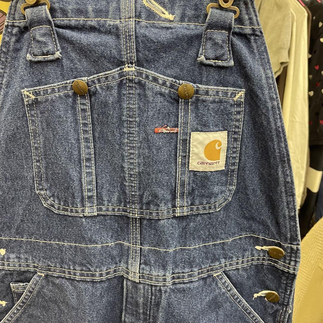 良品 Carhartt カーハート オーバーオール 30×30 アメカジ ワークパンツ R07-DST