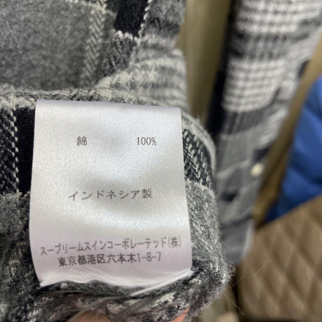 美品 Barbour バブアー チェックネル 長袖 シャツ Sサイズ グレー 綿100% 2102247_画像6