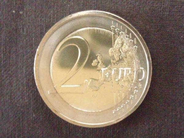 スロベニア　２ユーロ記念　２０１２年　ユーロ通貨１０周年